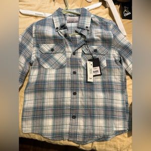 Boys flannel button down new with tags